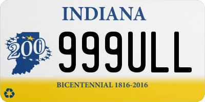 IN license plate 999ULL