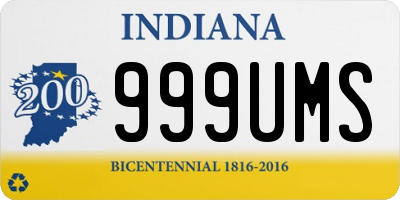 IN license plate 999UMS