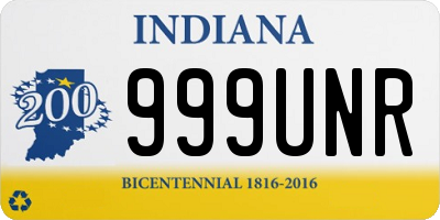 IN license plate 999UNR