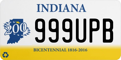 IN license plate 999UPB