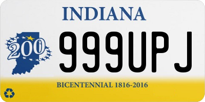 IN license plate 999UPJ