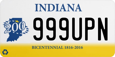 IN license plate 999UPN