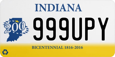 IN license plate 999UPY