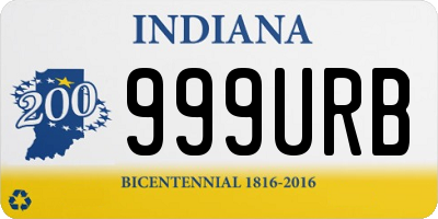 IN license plate 999URB