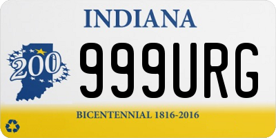 IN license plate 999URG