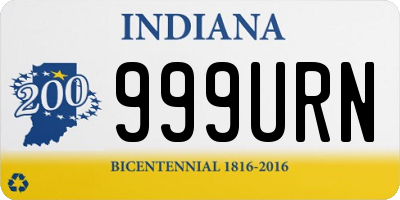 IN license plate 999URN