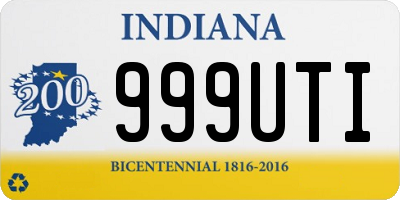 IN license plate 999UTI