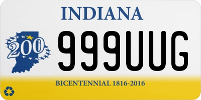 IN license plate 999UUG