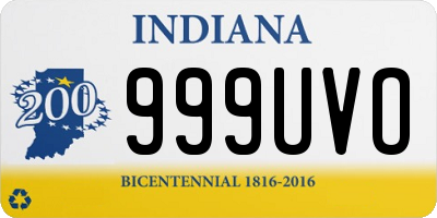 IN license plate 999UVO