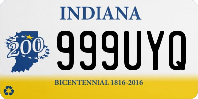 IN license plate 999UYQ