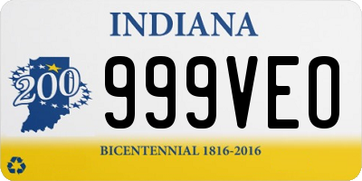 IN license plate 999VEO