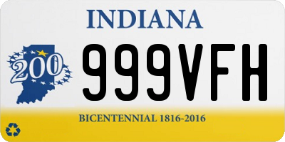 IN license plate 999VFH