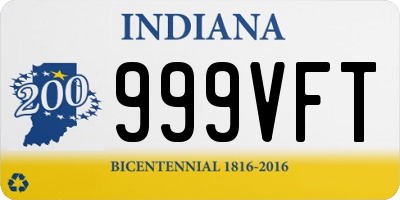 IN license plate 999VFT