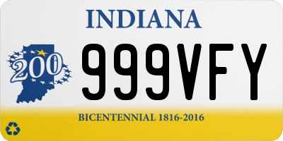 IN license plate 999VFY