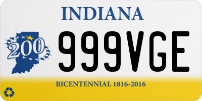 IN license plate 999VGE