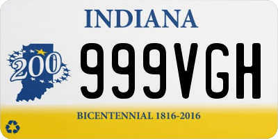 IN license plate 999VGH