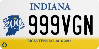 IN license plate 999VGN