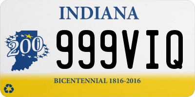 IN license plate 999VIQ
