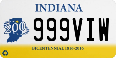 IN license plate 999VIW