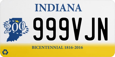 IN license plate 999VJN