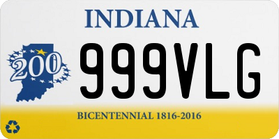 IN license plate 999VLG
