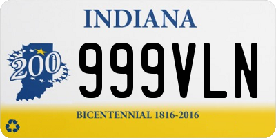 IN license plate 999VLN