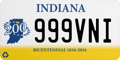 IN license plate 999VNI