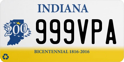 IN license plate 999VPA