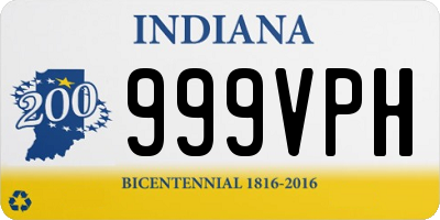 IN license plate 999VPH