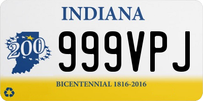 IN license plate 999VPJ