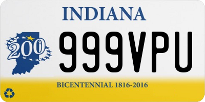 IN license plate 999VPU