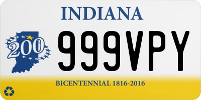 IN license plate 999VPY