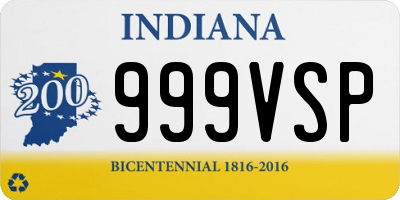 IN license plate 999VSP