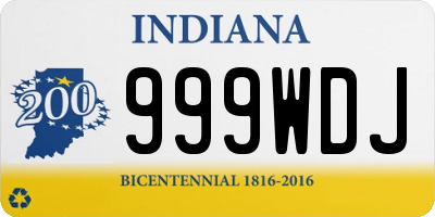 IN license plate 999WDJ