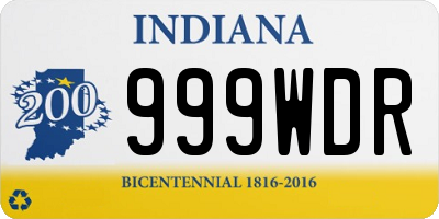 IN license plate 999WDR