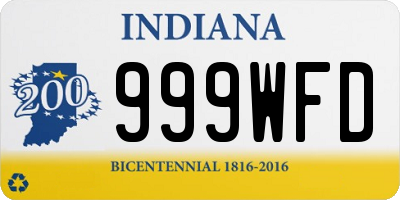 IN license plate 999WFD