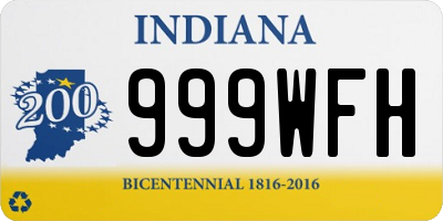 IN license plate 999WFH