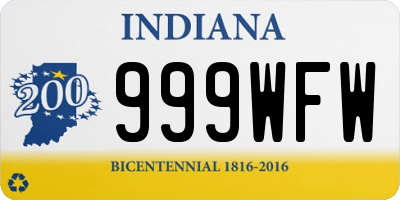 IN license plate 999WFW