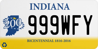 IN license plate 999WFY
