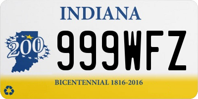 IN license plate 999WFZ