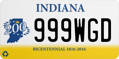 IN license plate 999WGD