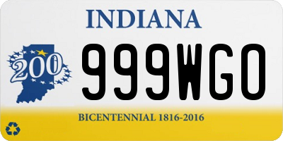 IN license plate 999WGO