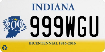 IN license plate 999WGU