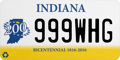 IN license plate 999WHG