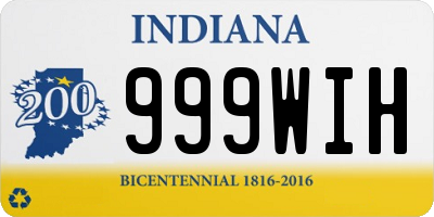 IN license plate 999WIH