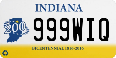 IN license plate 999WIQ