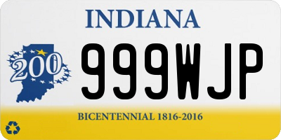 IN license plate 999WJP