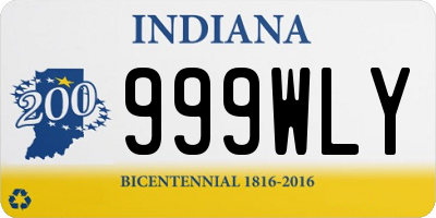 IN license plate 999WLY