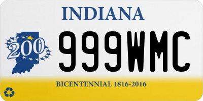 IN license plate 999WMC