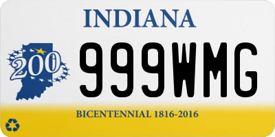 IN license plate 999WMG